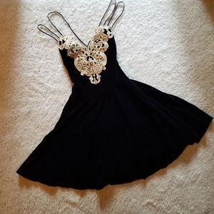 Vintage Jessica McClintock velvet formal dress